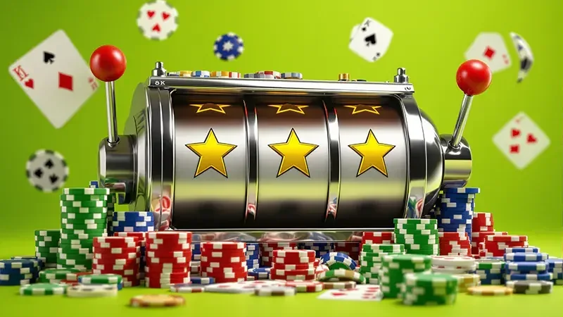 Tampilan visual permainan slot HUJANTOTO dengan gulungan simbol