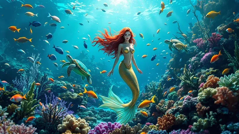 Tampilan permainan tembak ikan dengan target laut berwarna-warni